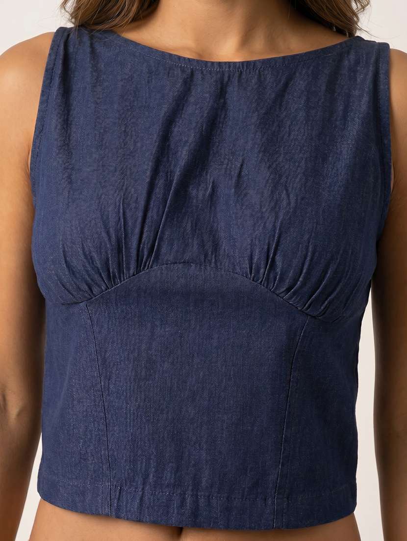 Women Solid Sleeveless Regular Top - 22665132 -  Standard Image - 1