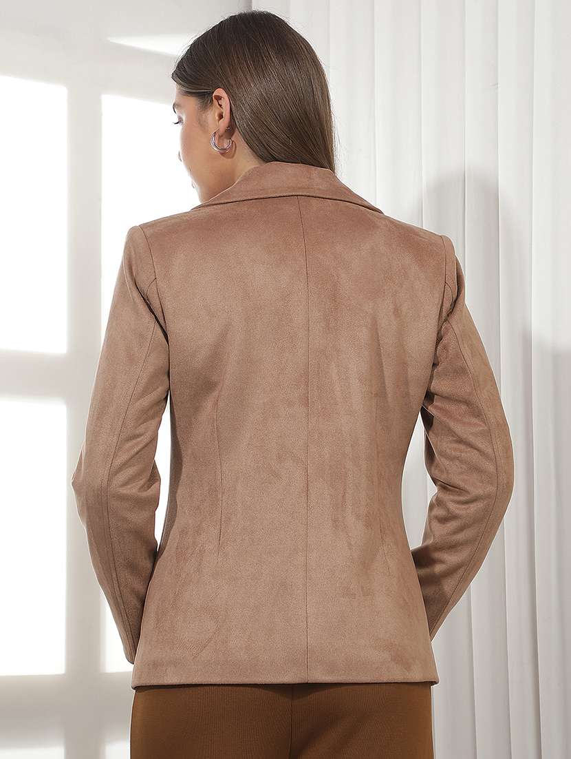Women Solid Long Sleeves Regular Coat - 22665313 -  Standard Image - 4