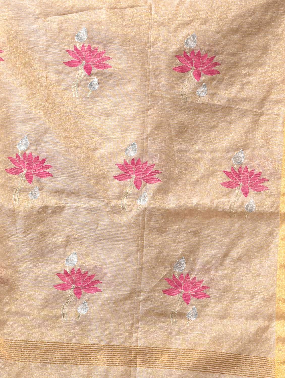 Women Self Design Handloom Saree With Blouse - 22686229 -  Standard Image - 4