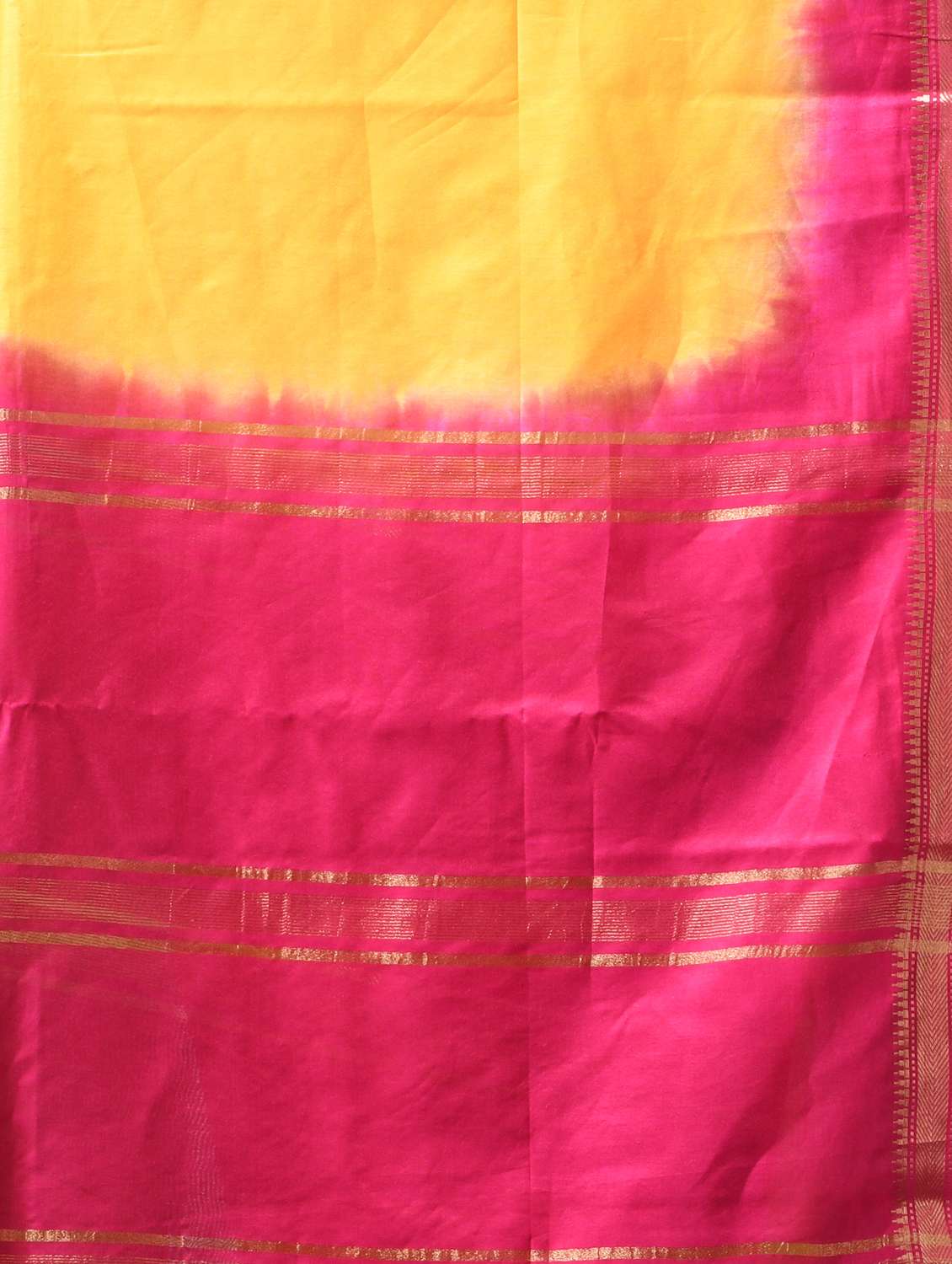 women solid with bordered saree with blouse - 22686238 -  Standard Image - 4