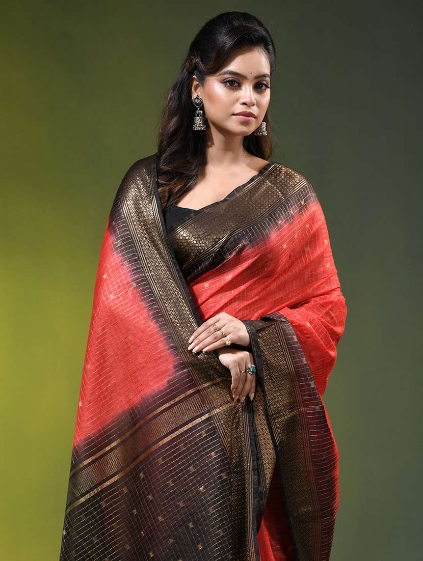 women self design bordered saree with blouse - 22686257 -  Standard Image - 1