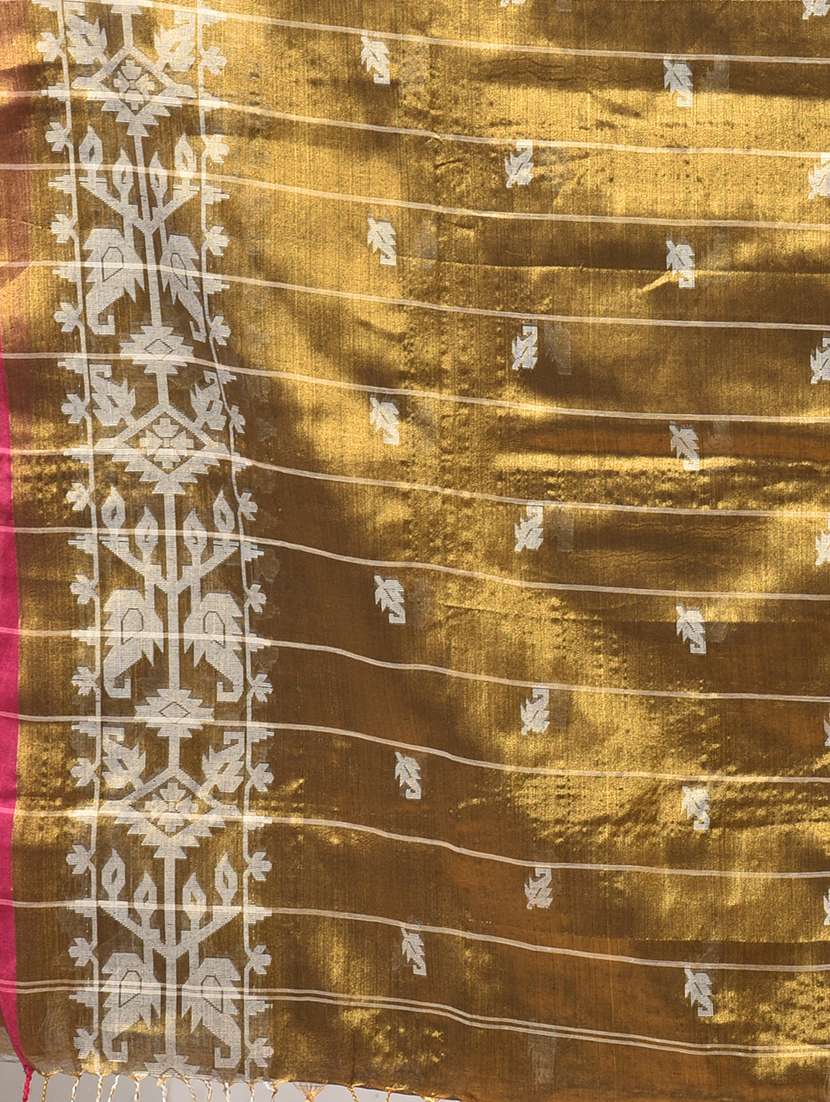 women self design handloom saree with blouse - 22687018 -  Standard Image - 1