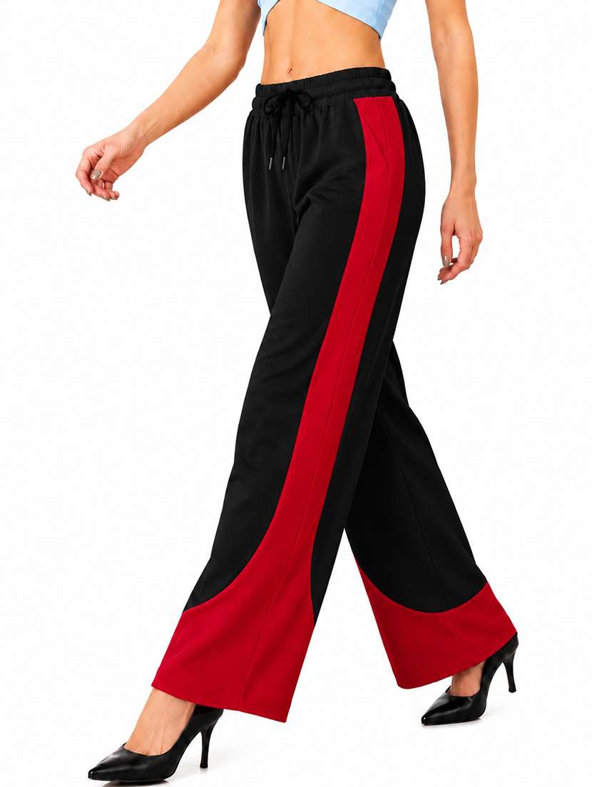 Women Colourblocked High Rise Regular Track Pant - 22687024 -  Standard Image - 1