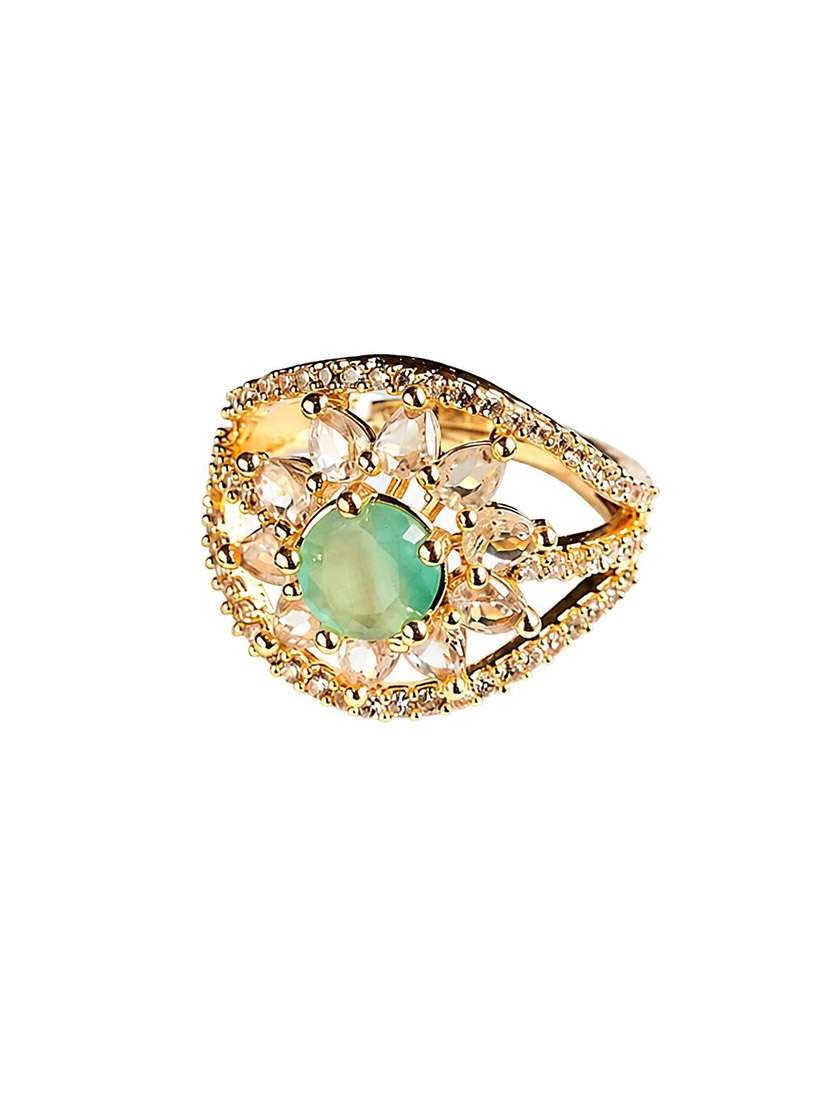 women royal empress gold plated ring - 22687558 -  Standard Image - 1