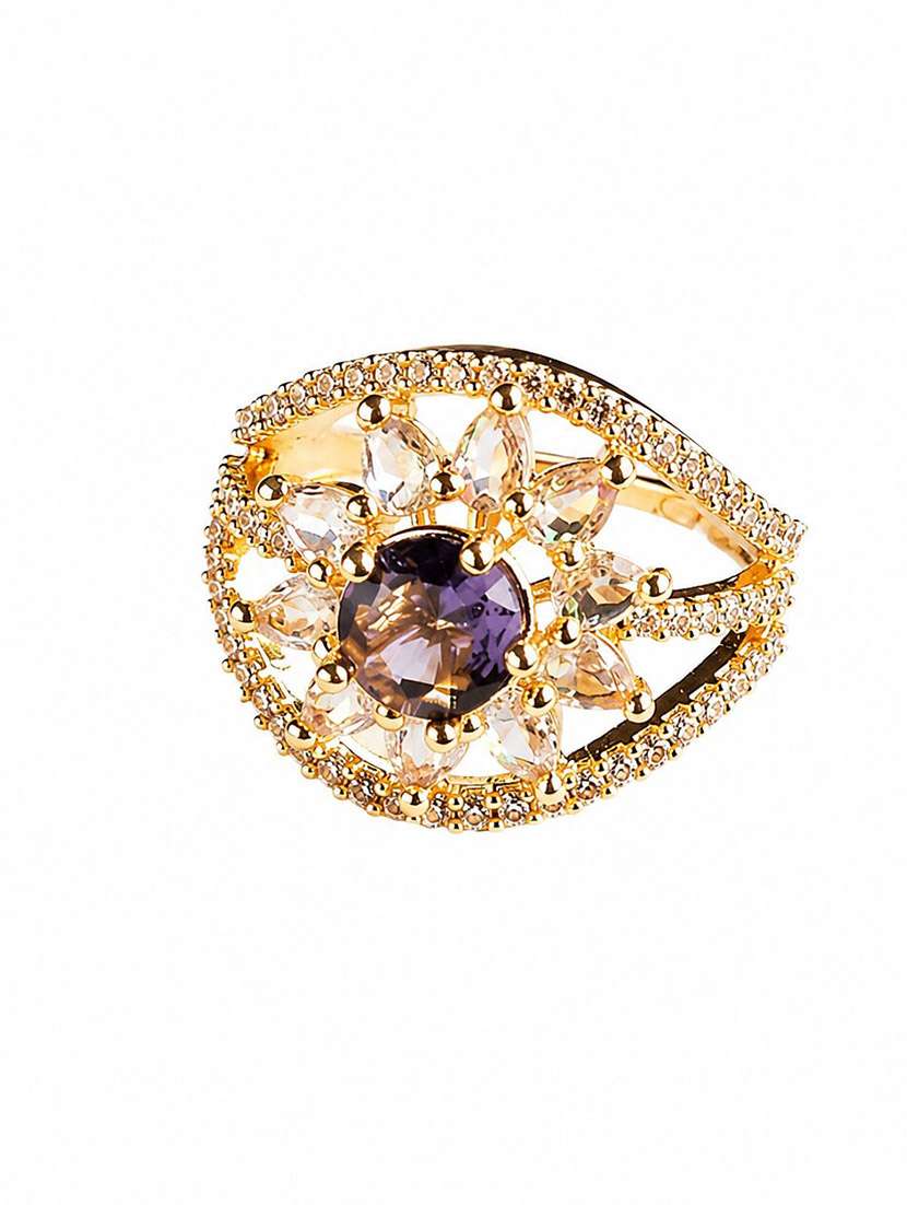 women royal empress gold plated ring - 22687560 -  Standard Image - 1