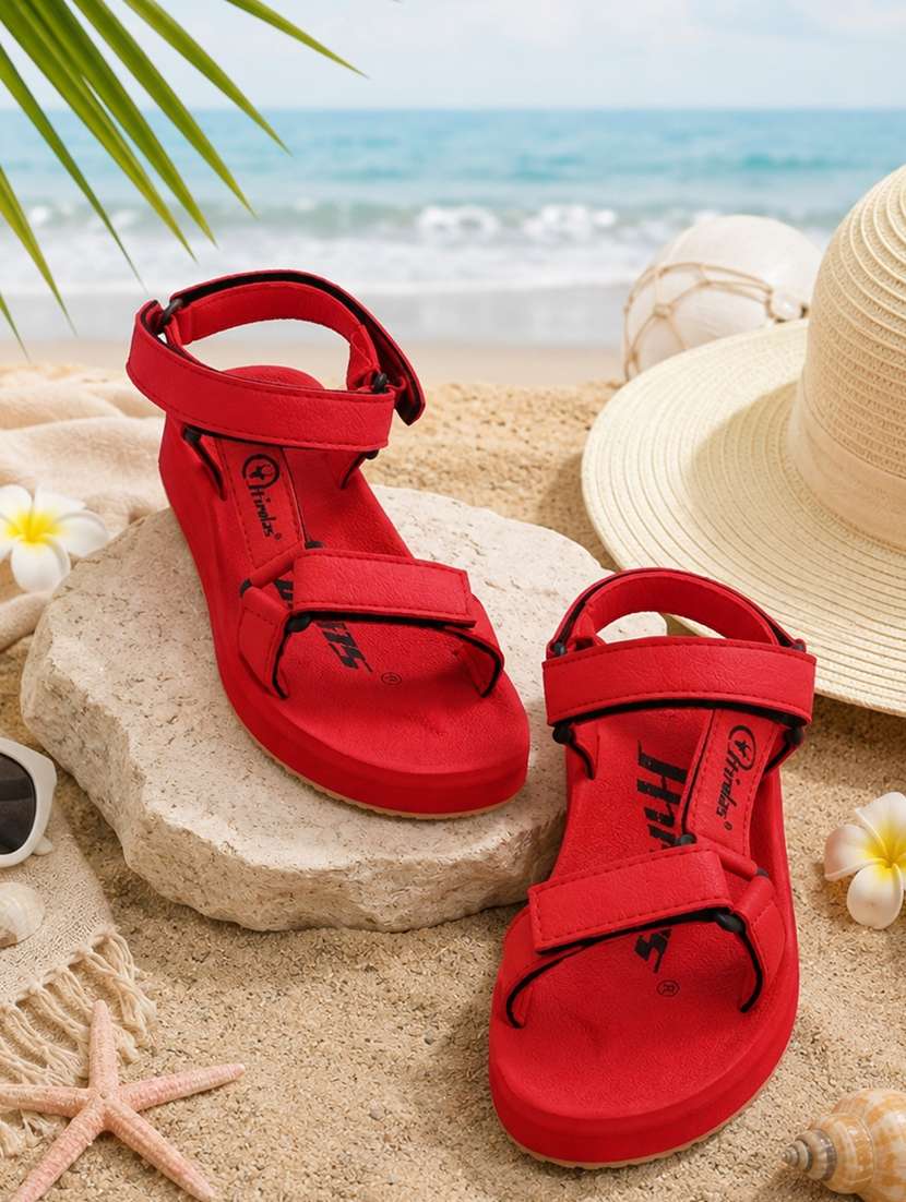 women solid back strap sandal