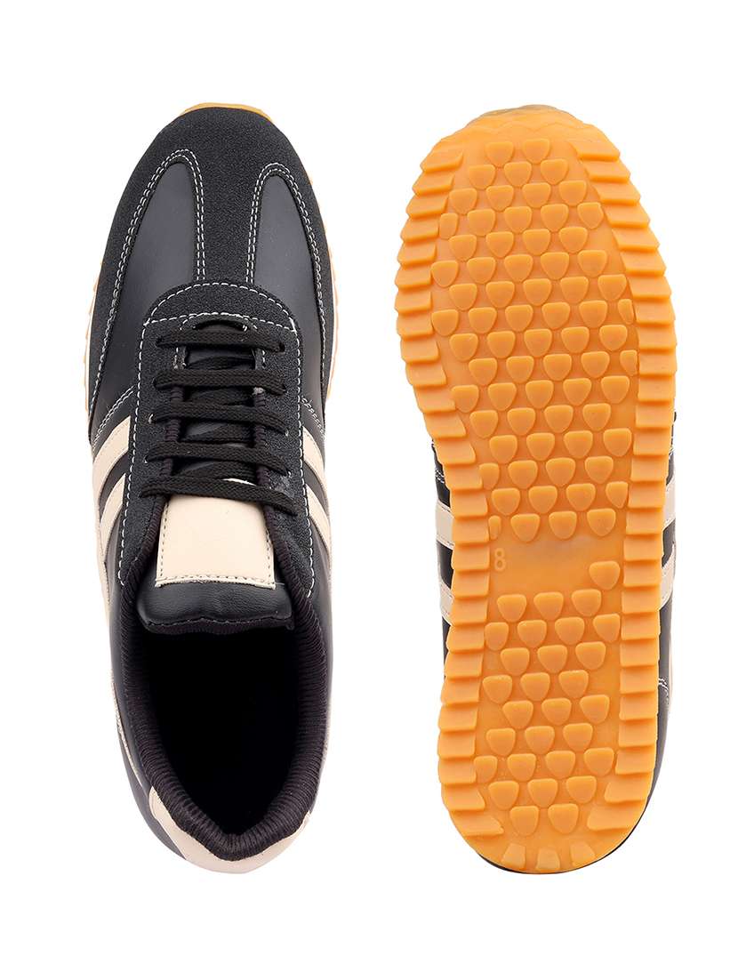 Men Black Lace Up Sneaker - 22687624 -  Standard Image - 4