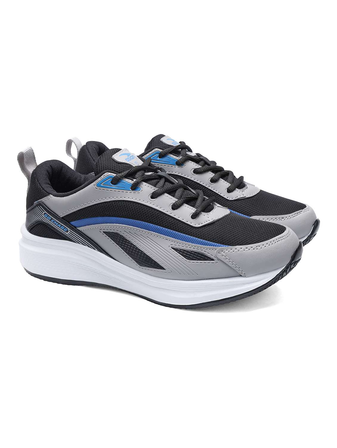 men textured lace up sports shoes - 22687722 -  Standard Image - 1