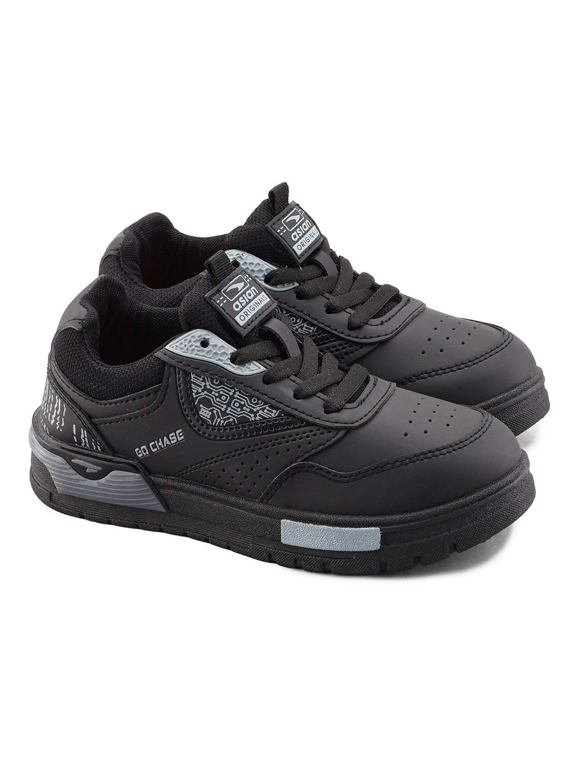 Boys Textured Lace Up Sneaker - 22687740 -  Standard Image - 1