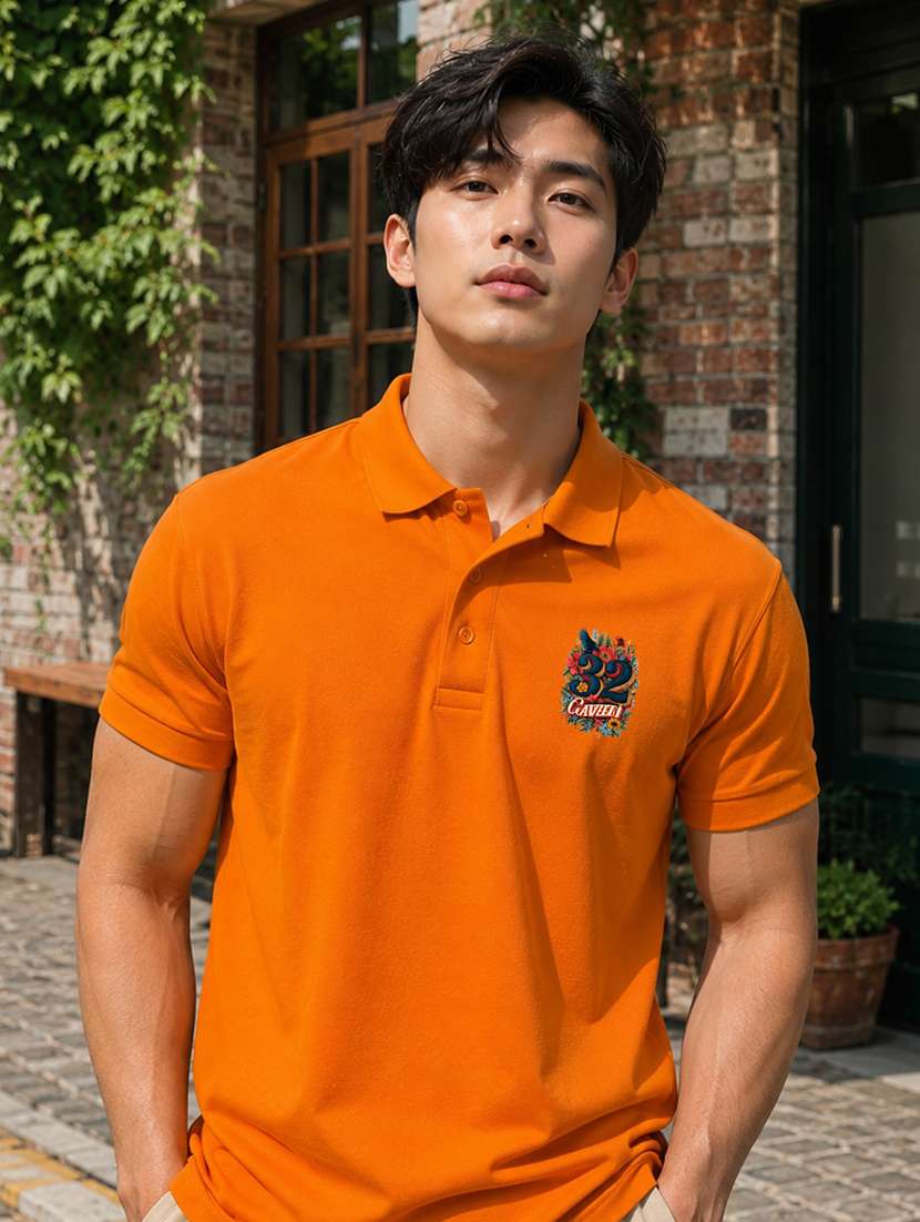 Men Printed Short Sleeves Polo T-shirt - 22688020 -  Standard Image - 1