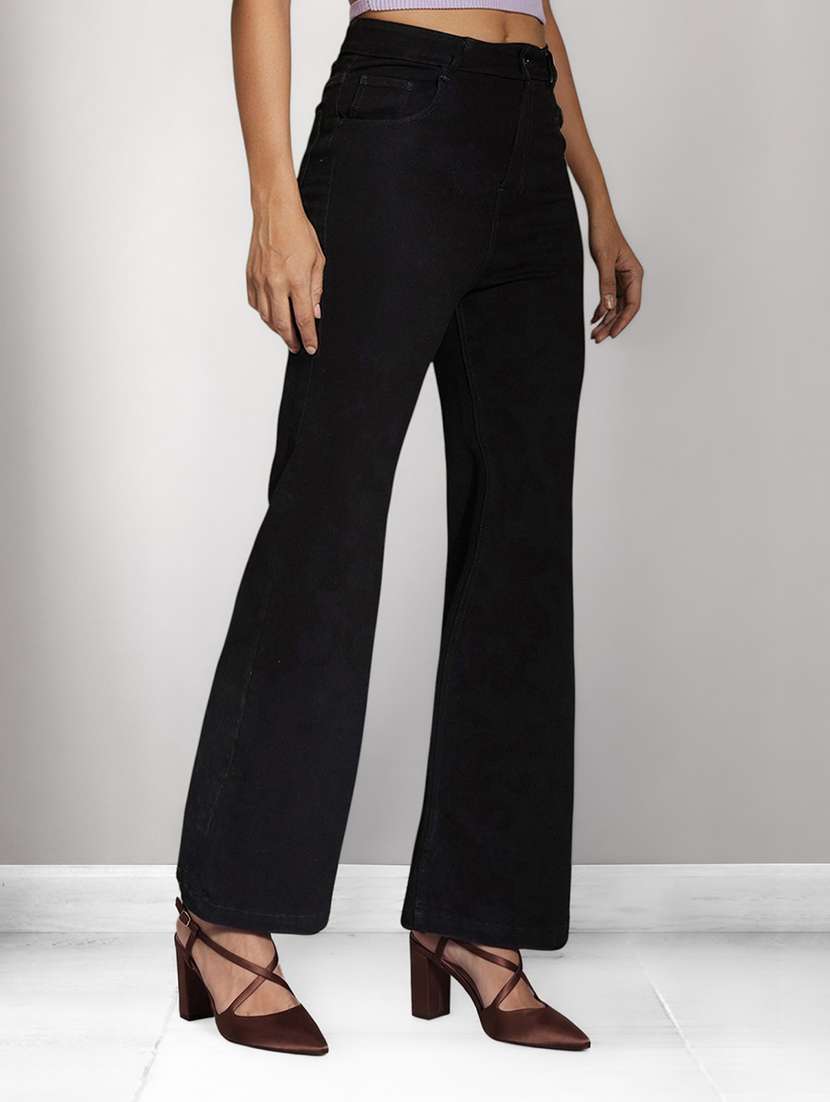 Women Solid High Rise Bootcut Jeans - 22688074 -  Standard Image - 1