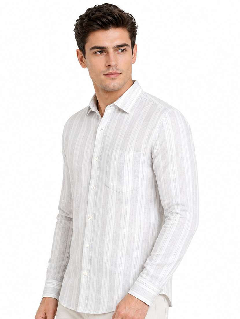 Men Striped Long Sleeve Regular Fit Casual Shirt - 22688403 -  Standard Image - 1