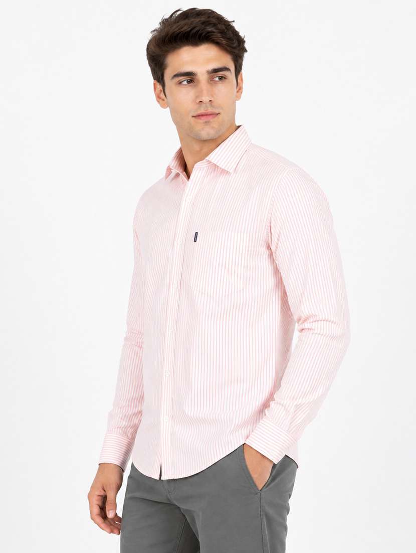 Men Striped Long Sleeves Regular Fit Shirt - 22688404 -  Standard Image - 1