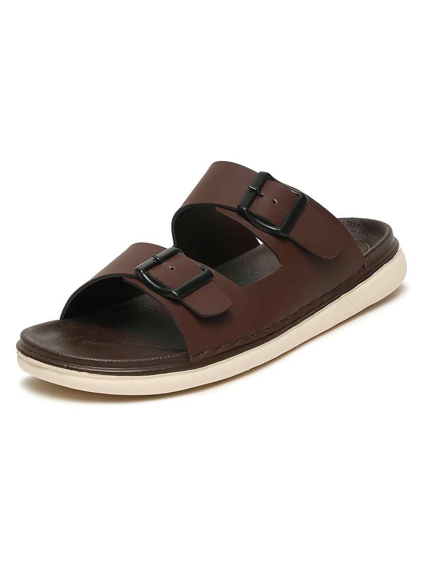 Men Solid Slip On Sandal - 22688473 -  Standard Image - 1