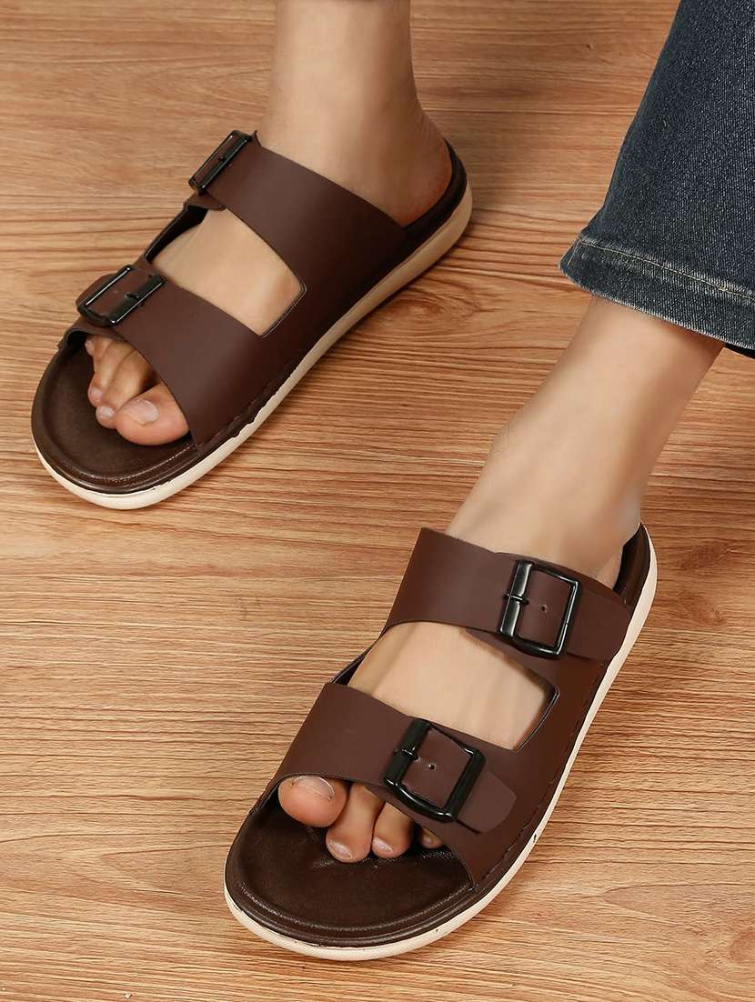 Men Solid Slip On Sandal - 22688473 -  Standard Image - 4