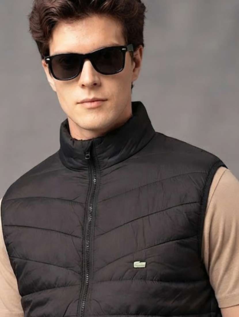 Men Solid Sleeveless Puffer Jacket - 22688691 -  Standard Image - 1