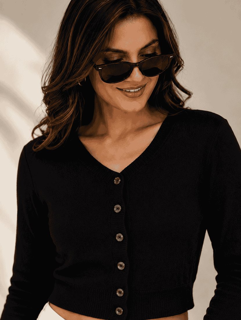 Women Solid Long Sleeve Cardigan - 22688894 -  Standard Image - 1