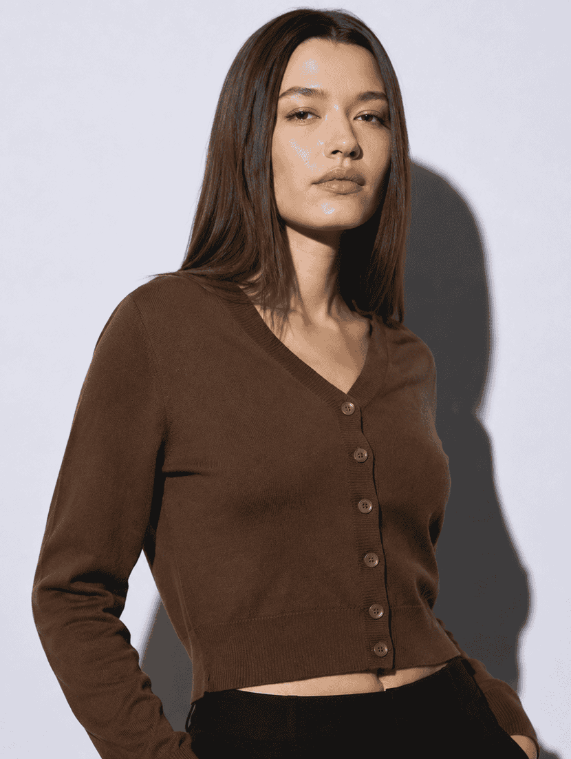 Women Solid Long Sleeve Cardigan - 22688896 -  Standard Image - 1