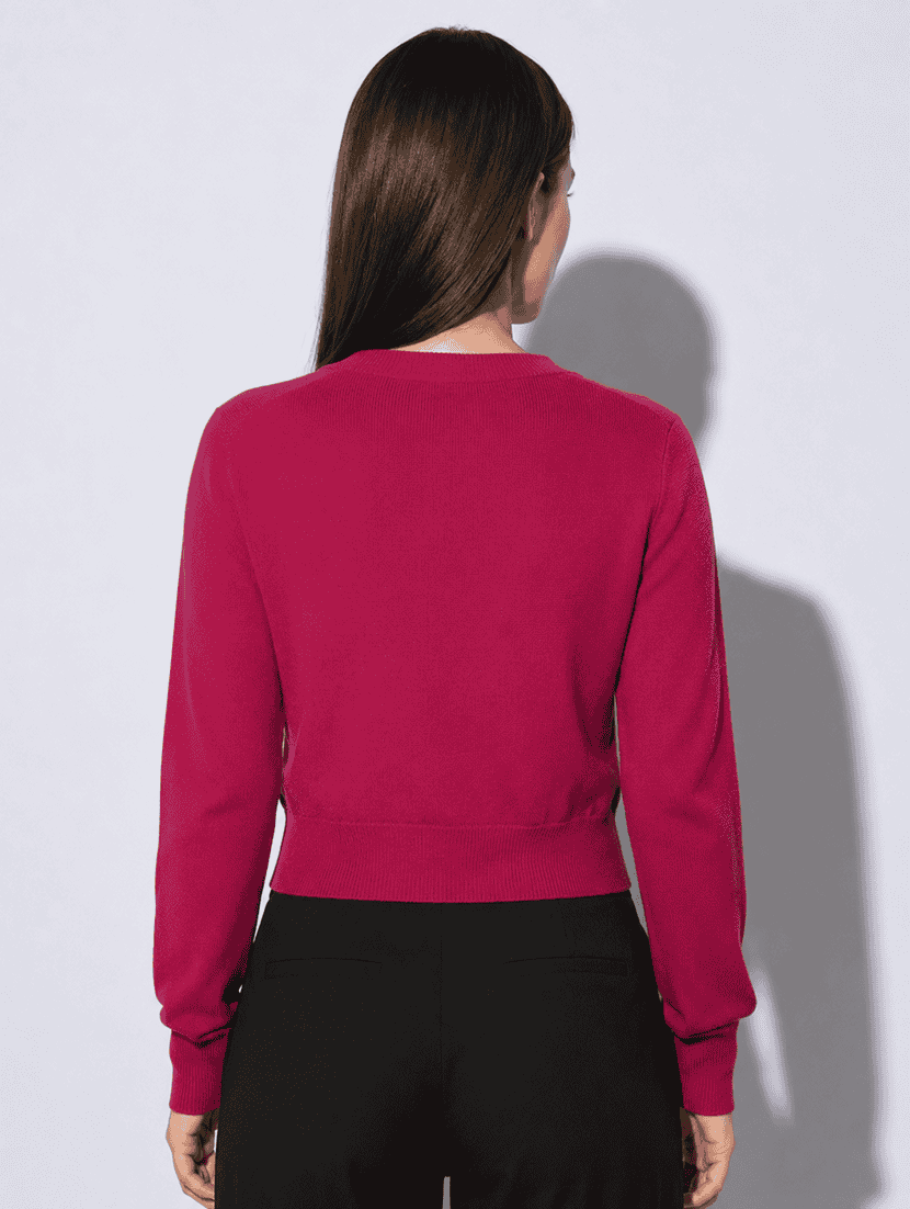 Women Solid Long Sleeve Cardigan - 22688897 -  Standard Image - 4