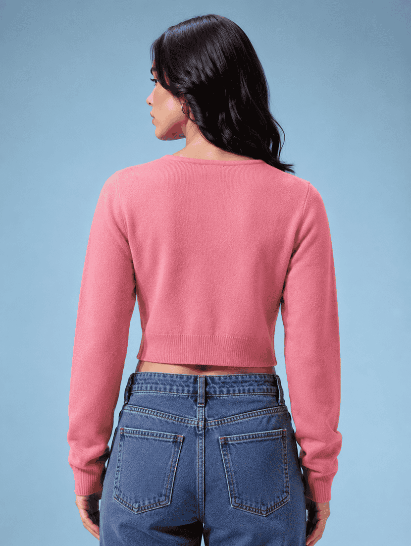 Women Solid Long Sleeve Cardigan - 22688899 -  Standard Image - 4