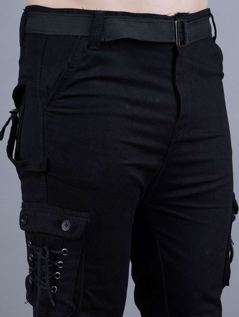 Men Solid Mid Rise Regular Fit Jogger - 22689206 -  Standard Image - 1