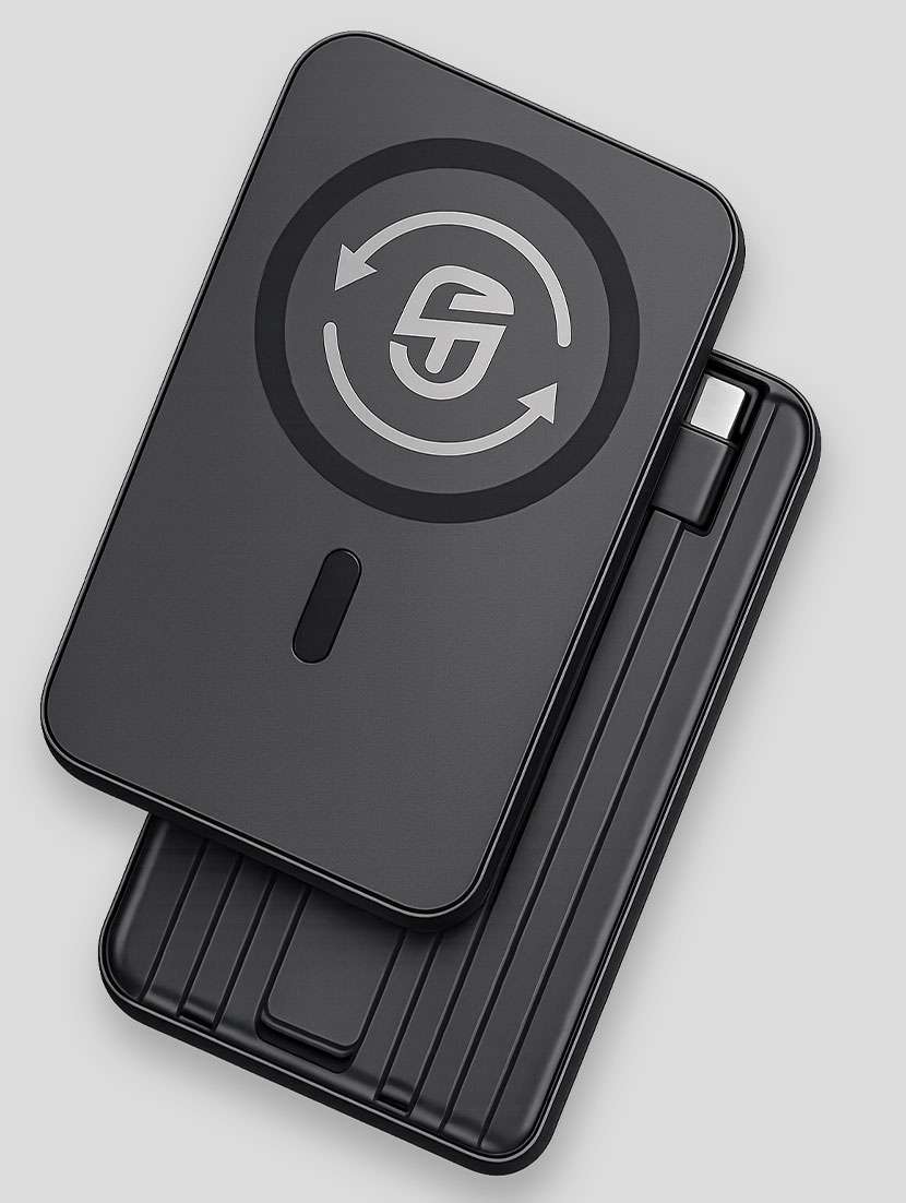 snapup octanemagsnap 10000mah power bank (charcoal black) - 22690236 -  Standard Image - 1
