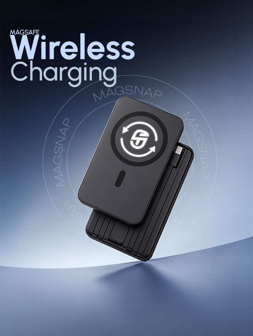 snapup octanemagsnap 10000mah power bank (charcoal black) - 22690236 -  Standard Image - 4