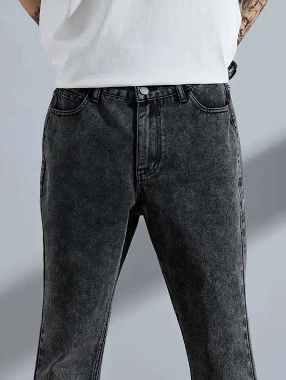 Men Washed Mid Rise Full Length Relaxed Fit Jeans - 22690577 -  Standard Image - 1