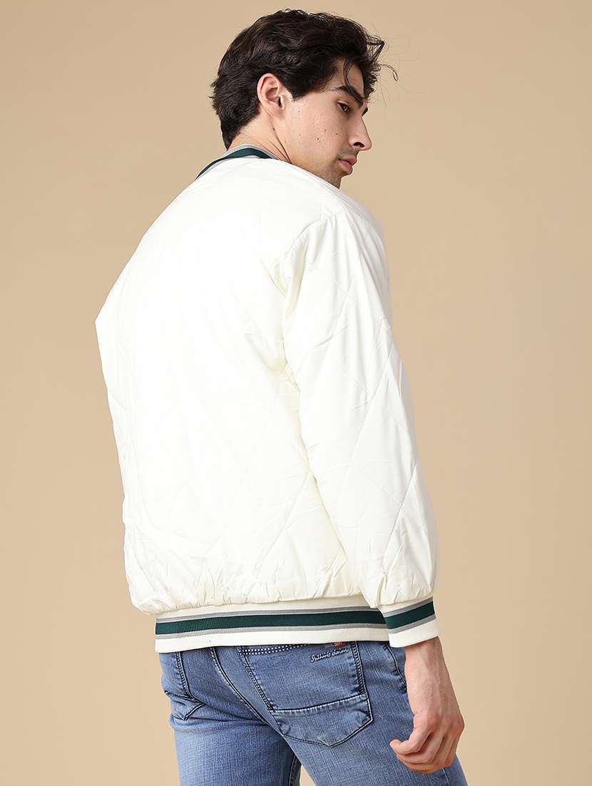 Men Typographic Long Sleeve Lightweight Puffer Jacket - 22692772 -  Standard Image - 4