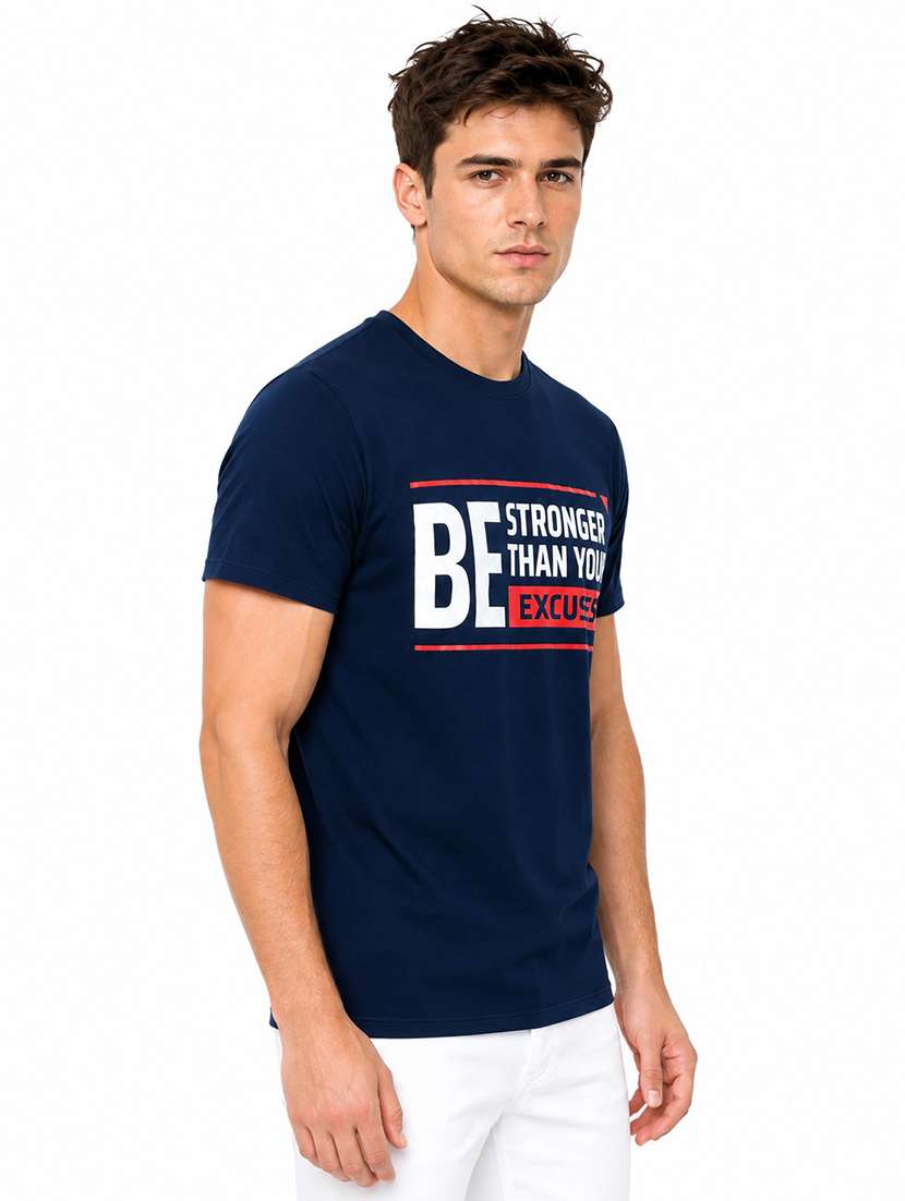 Men Printed Short Sleeve Regular Fit T-shirt - 22692955 -  Standard Image - 1
