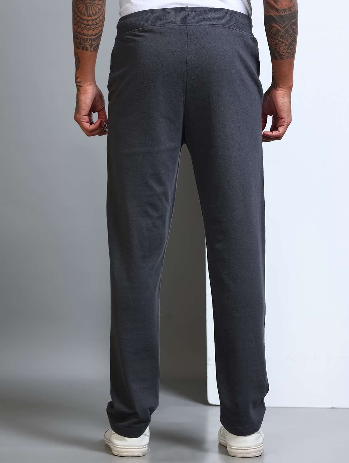 Men Placement Print Mid Rise Full Length Track Pant - 22694583 -  Standard Image - 4
