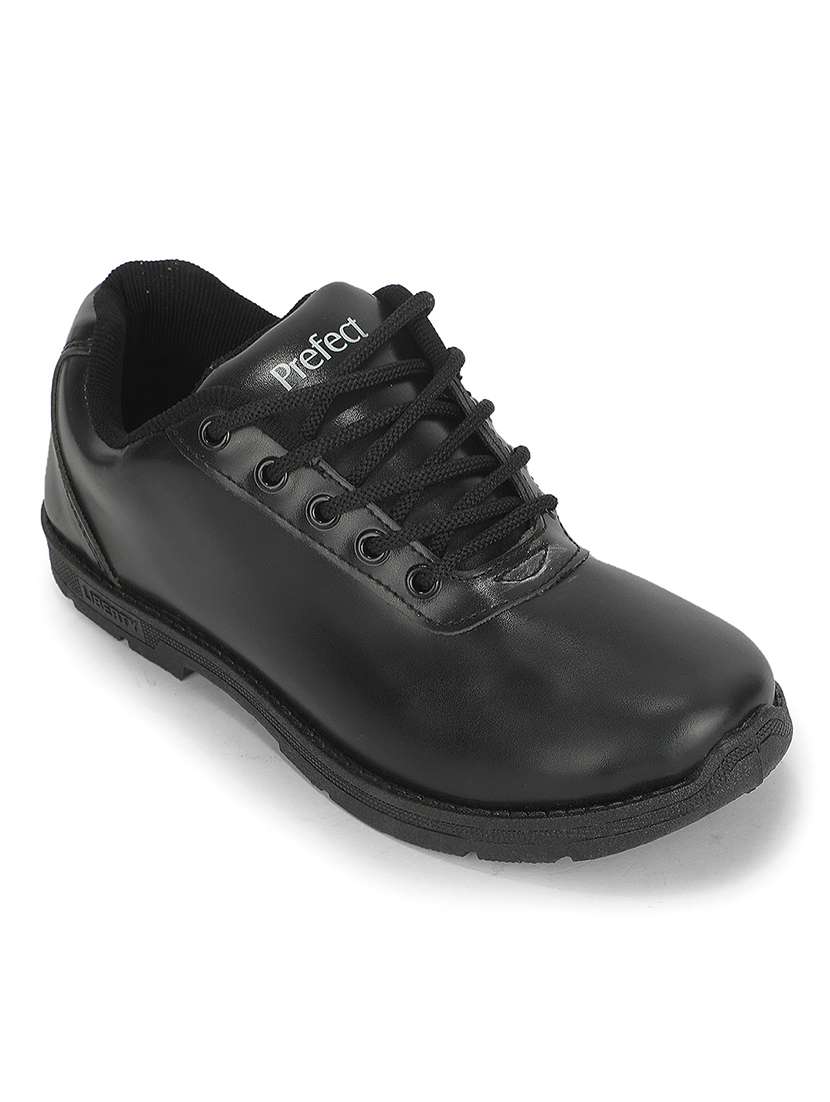 Boys Solid Lace Up Formal Shoes - 22694806 -  Standard Image - 1