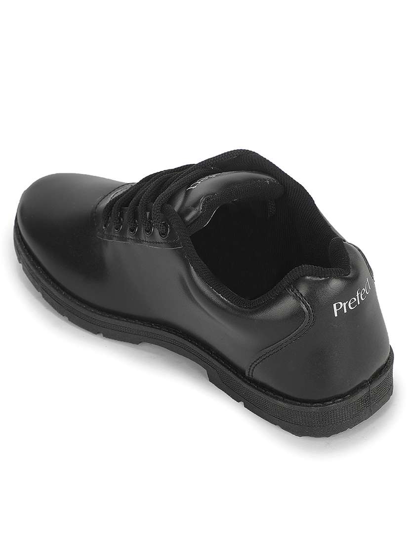 Boys Solid Lace Up Formal Shoes - 22694806 -  Standard Image - 4