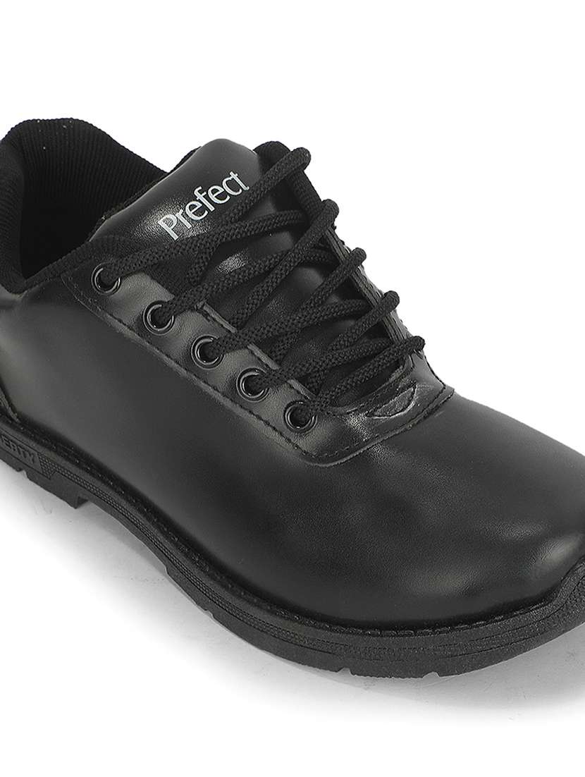 Boys Solid Lace Up Formal Shoes - 22694806 -  Standard Image - 6