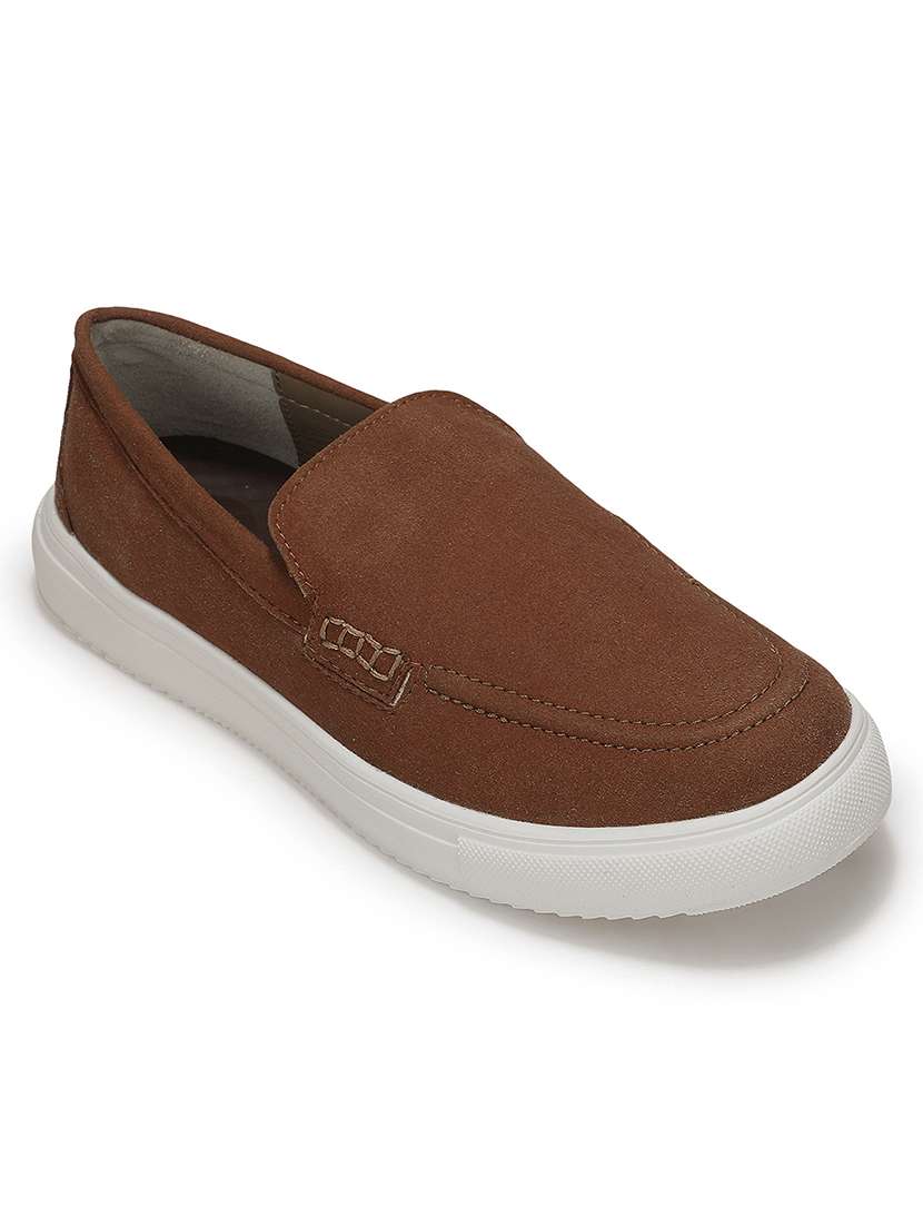 Men Brown Slip On Loafer - 22694829 -  Standard Image - 1