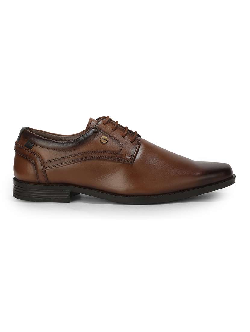 Men Brown Lace-up Derby - 22694833 -  Standard Image - 1