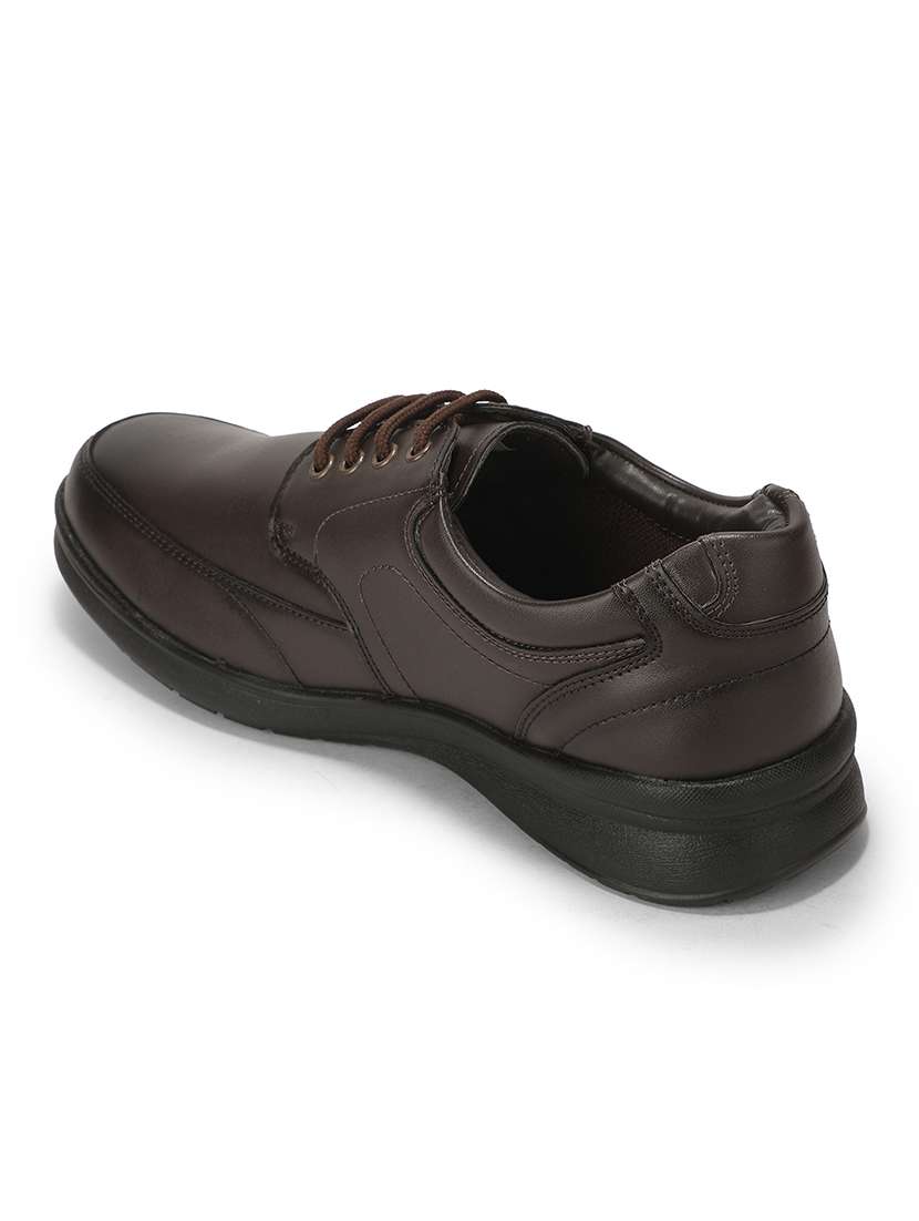 Men Brown Lace-up Derby - 22694836 -  Standard Image - 4
