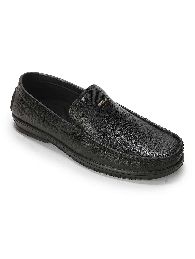 Men Black Slip On Loafer - 22694850 -  Standard Image - 1