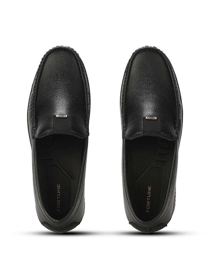 Men Black Slip On Loafer - 22694850 -  Standard Image - 6