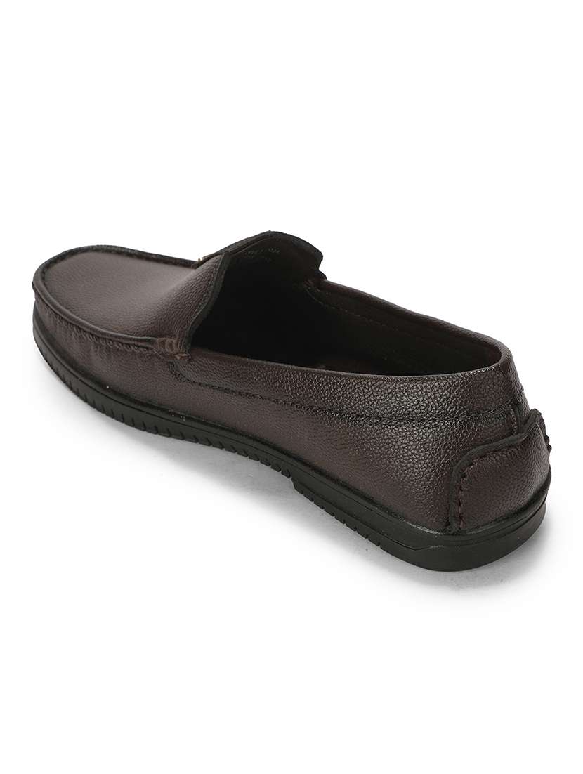 Men Brown Slip On Loafer - 22694852 -  Standard Image - 4