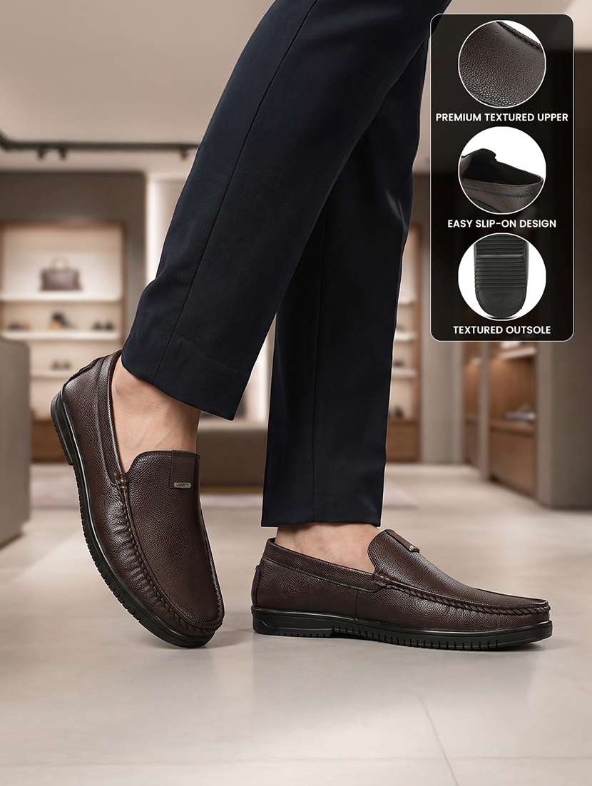 Men Brown Slip On Loafer - 22694852 -  Standard Image - 9
