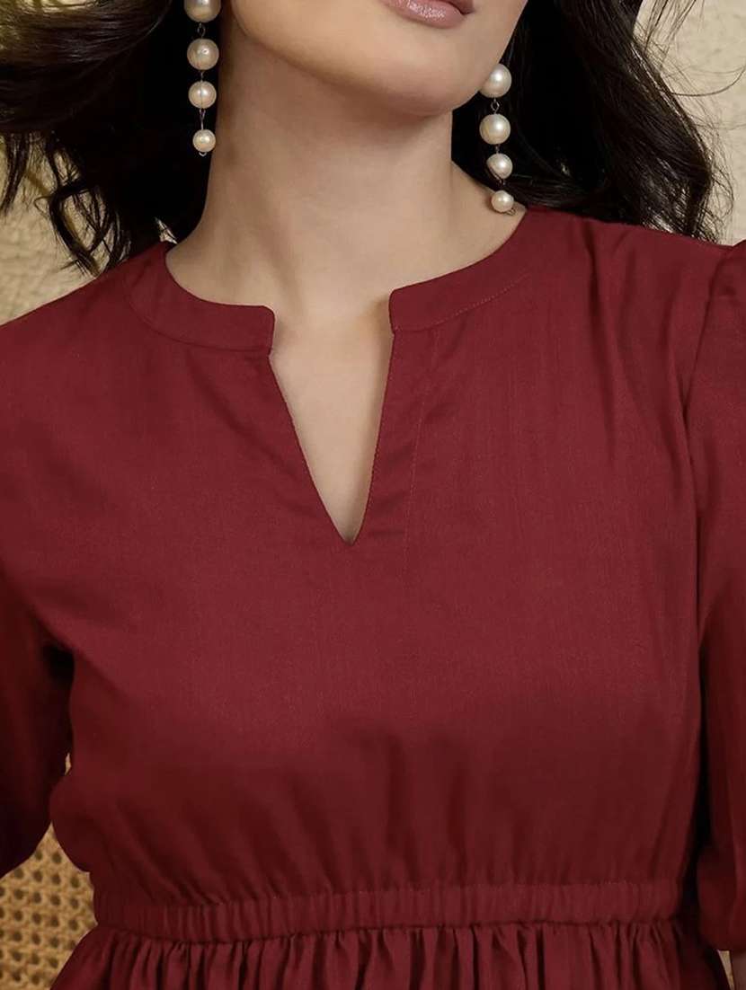 Women Embroidered Short Sleeves A-line Dress - 22695179 -  Standard Image - 1