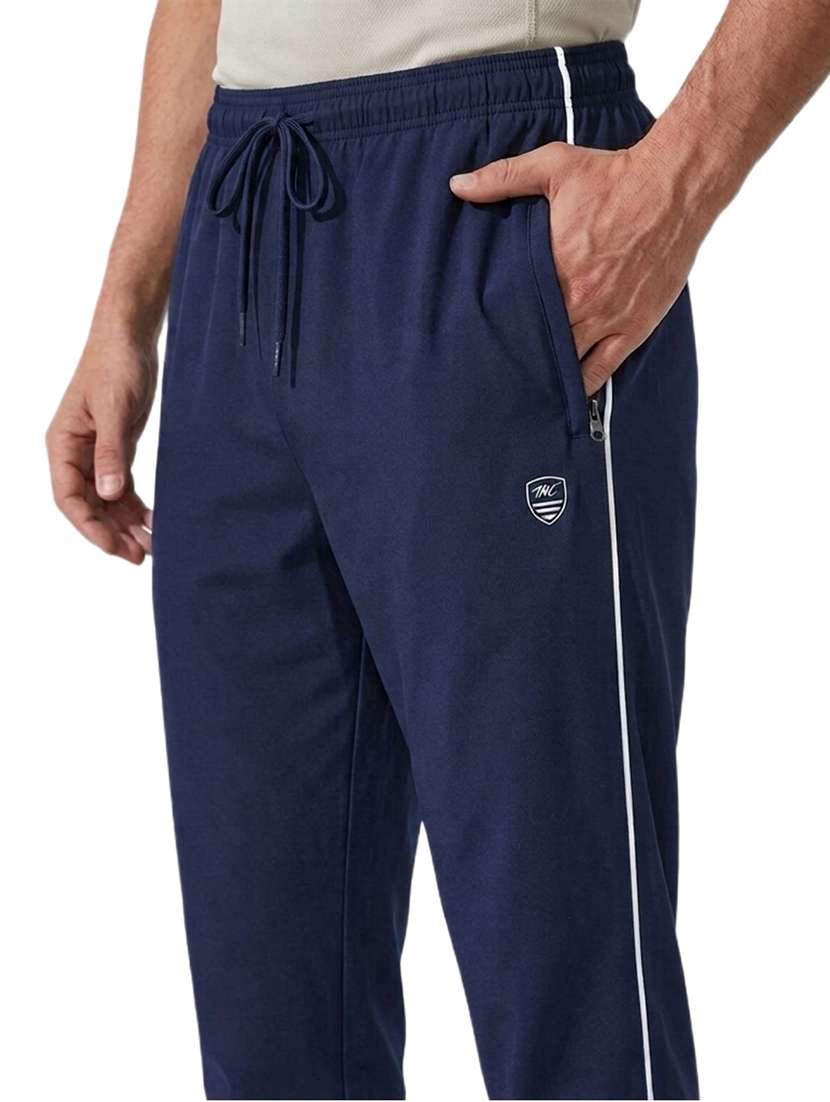 Men Side Taped Mid Rise Full Length Track Pant - 22696426 -  Standard Image - 1