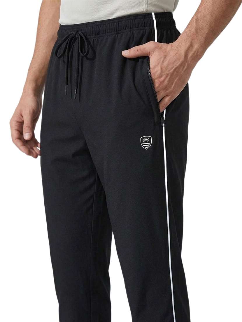 Men Side Taped Mid Rise Full Length Track Pant - 22696427 -  Standard Image - 1