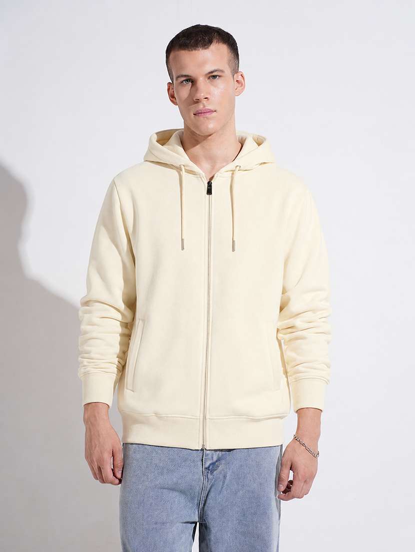 men solid long sleeve regular fit sweatshirt