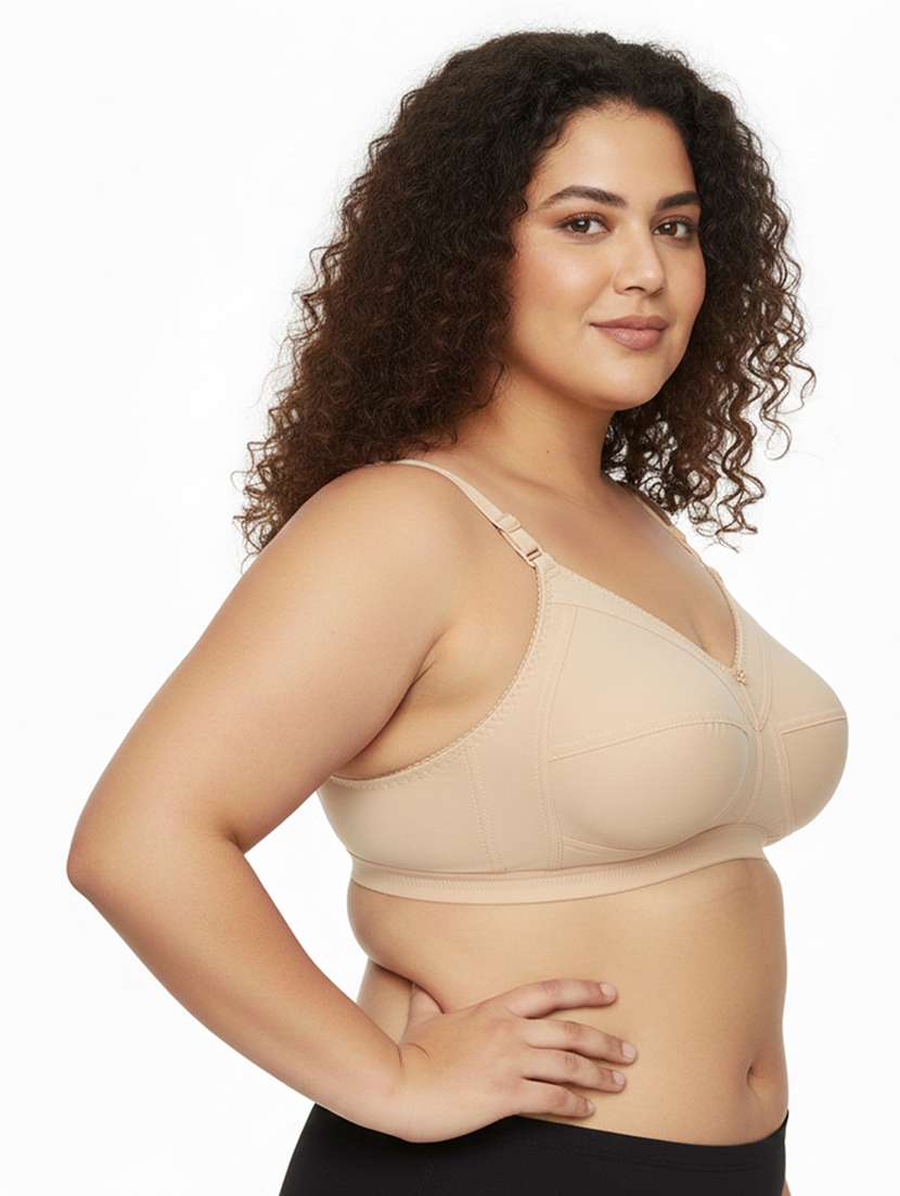 Women Pack Of 2 Solid Full Coverage Regular Bra - 22696787 -  Standard Image - 1