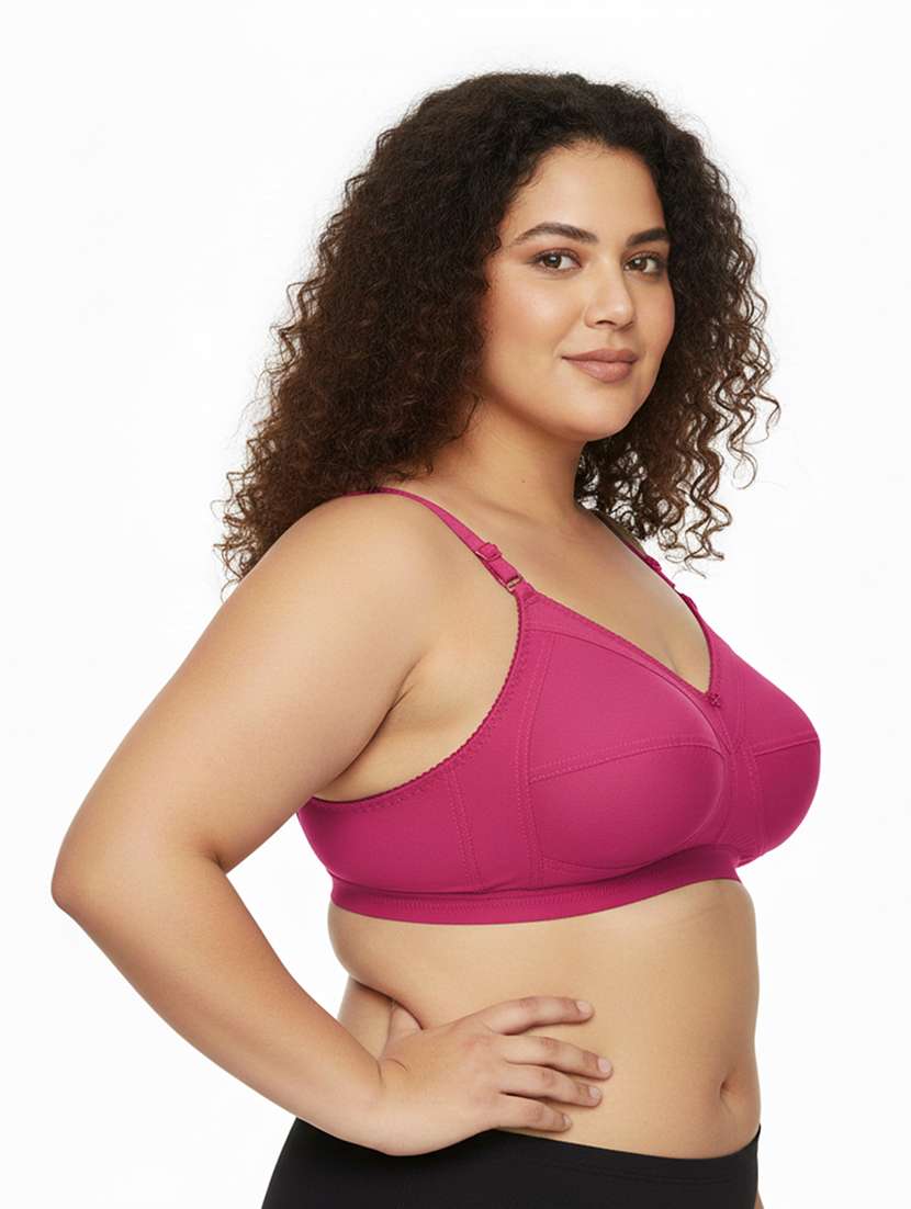 Women Pack Of 2 Solid Full Coverage Regular Bra - 22696827 -  Standard Image - 1