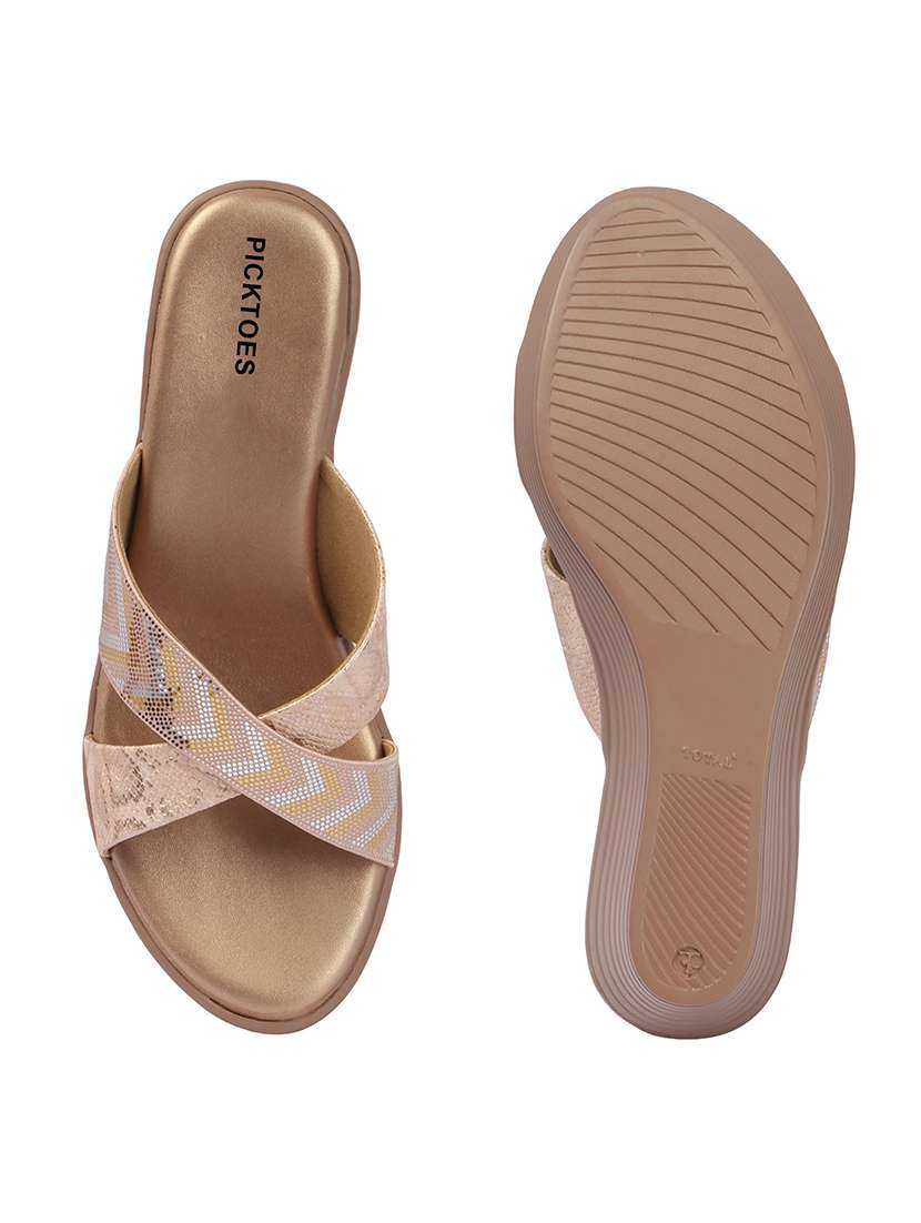 Women Embellished Slip On Wedges - 22697226 -  Standard Image - 4