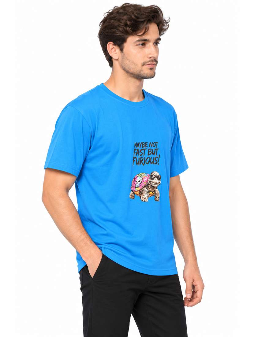 Men Printed Short Sleeves Regular Fit T-shirt - 22698756 -  Standard Image - 1
