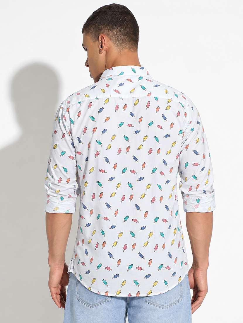 Men Printed Long Sleeves Regular Fit Casual Shirt - 22698909 -  Standard Image - 4